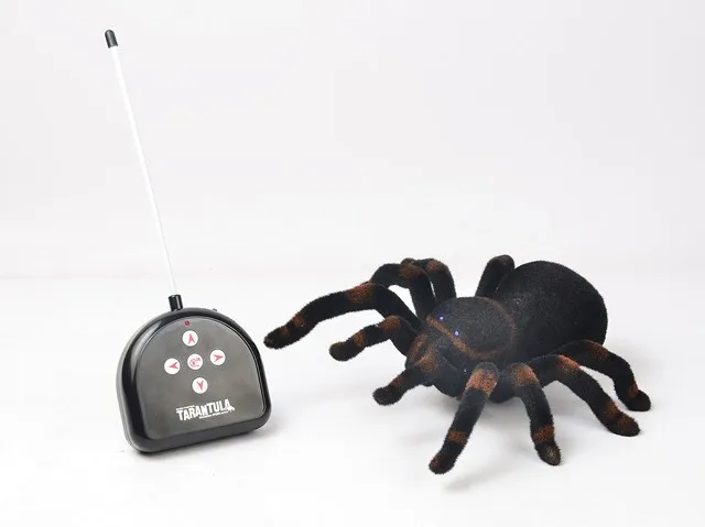 Aranha com Iluminação de Simulação de Controle Animais de Estimação Nova Chegada Infravermelho Tarantula Remoto Brinquedos Assustadores Realistas Eletrônicos Presente rc 15 iluminação de simulação de controle remoto brinquedos