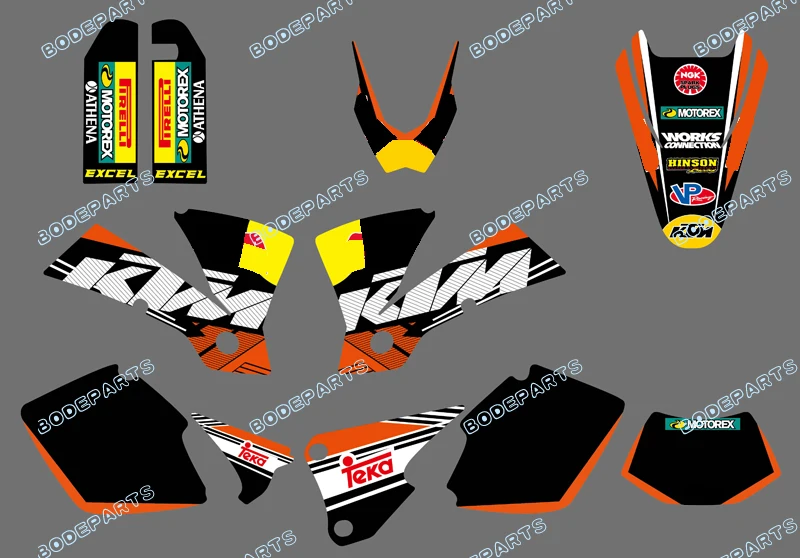 

R B Logo (Bull ) Motorcycle Exc Graphics Decal For KTM Motorcycle EXC 125/200/250/300/400/450/525 2003