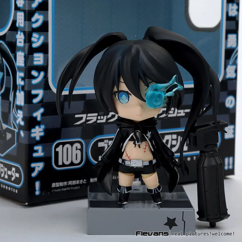 

Free Shipping Nendoroid Black Rock Shooter Blade Version Miku Cute Action Figure 4 inch Model No.106 MNFG025
