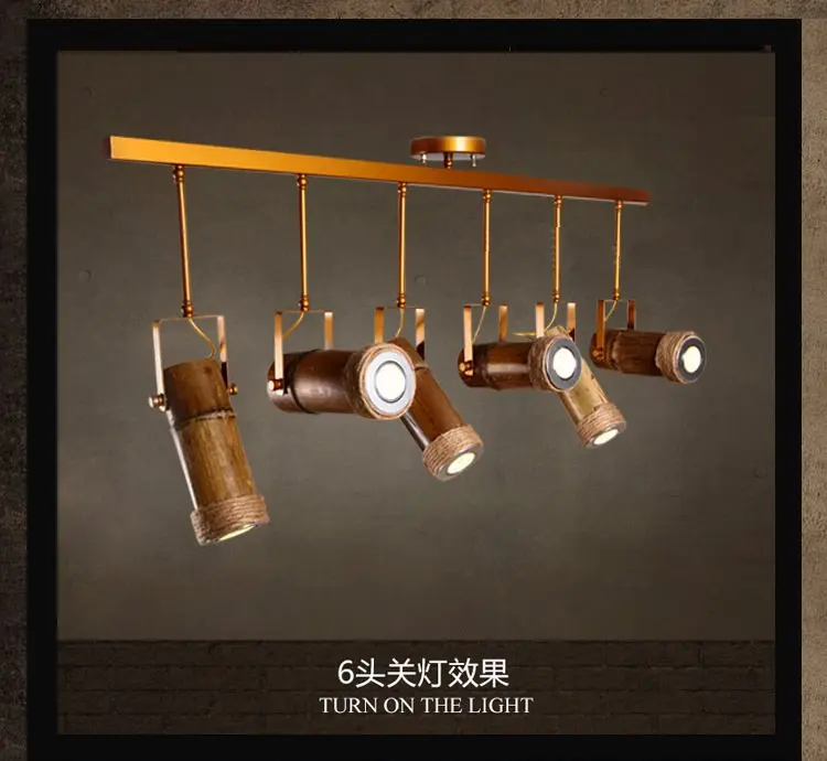 

Bamboo Lighting Pendants Chandelier Searchlight Wooden Rope Village Store Spot Led Spots Tracking Lights Light Retro Spotlights