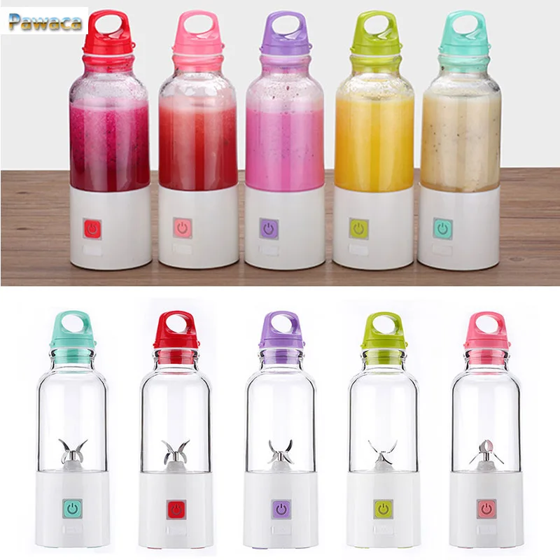 

500ml USB Rechargeable Juicer Bottle Cup Juice Citrus Blender Lemon vegetables fruit Milkshake Smoothie Squeezers Reamers Bottle