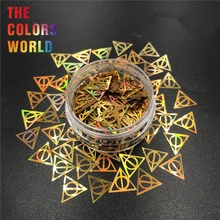 Hollows треугольник 10 мм блеск для ногтей художественное украшение макияж ручной работы тумблеры ремесло DIY аксессуары фестиваль вечерние поставщик