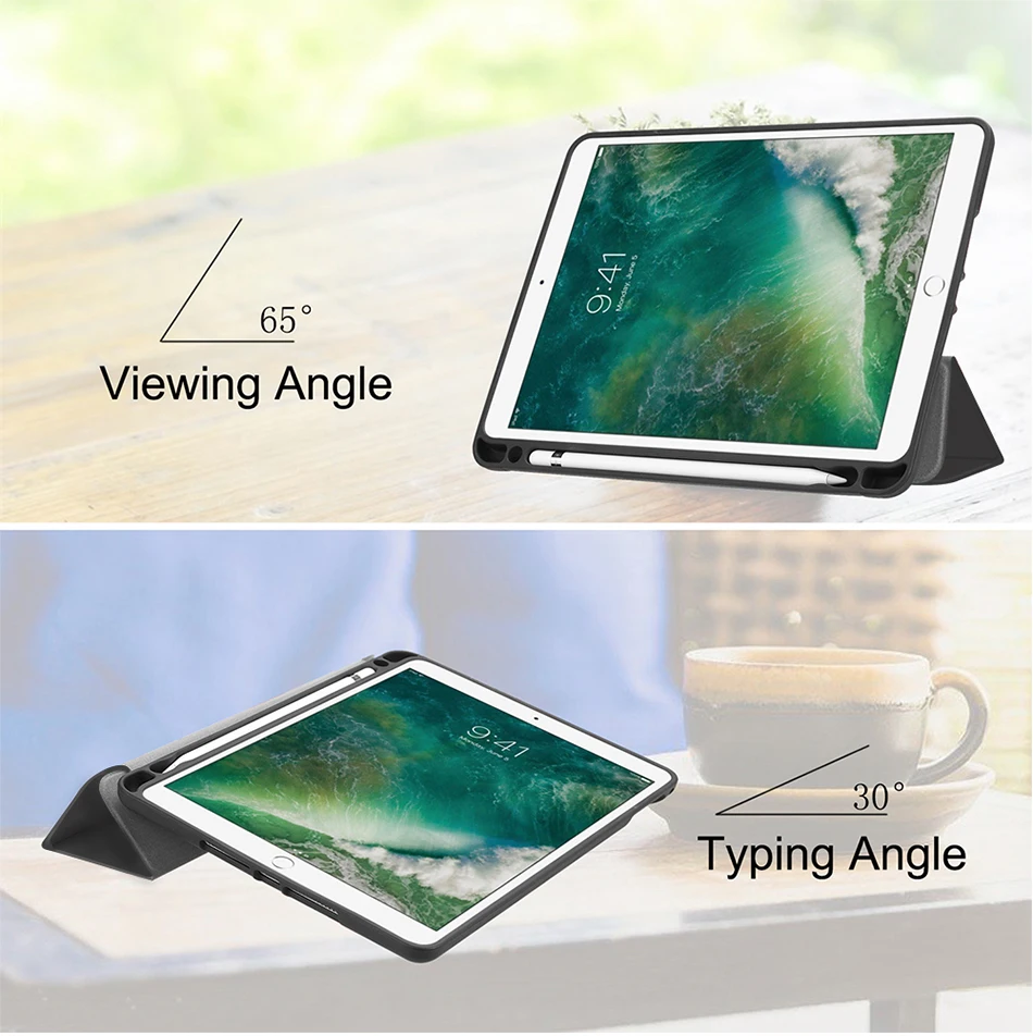 MTT Чехол для iPad 9,7 дюймов Мягкий ТПУ задняя крышка из искусственной кожи откидной смарт-чехол для iPad Air 1 Air 2 Авто Режим сна/пробуждения