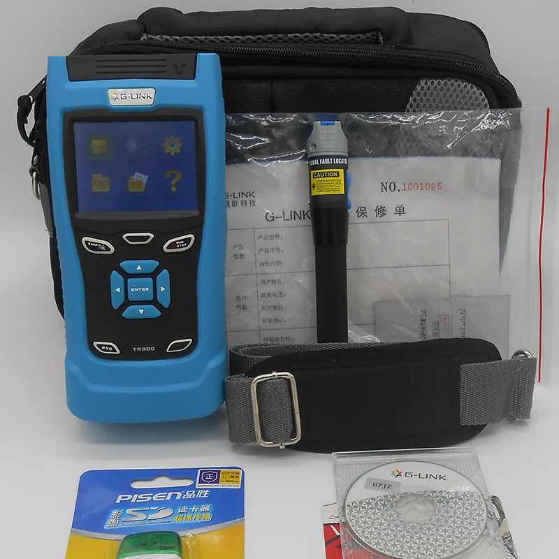 

GLINK 30/28dB SM 1310/1550nm Mini OTDR Optical Time Domain Reflectometer Fiber Optic OTDR with Touch Screen