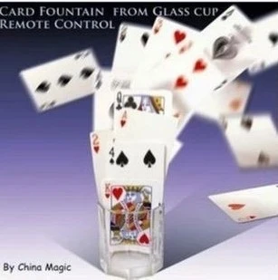 

Card Fountain From Glass Cup Remote Control - magic tricks,mentalism,Illusion,gimmick,stage,accessories,card,wholesale