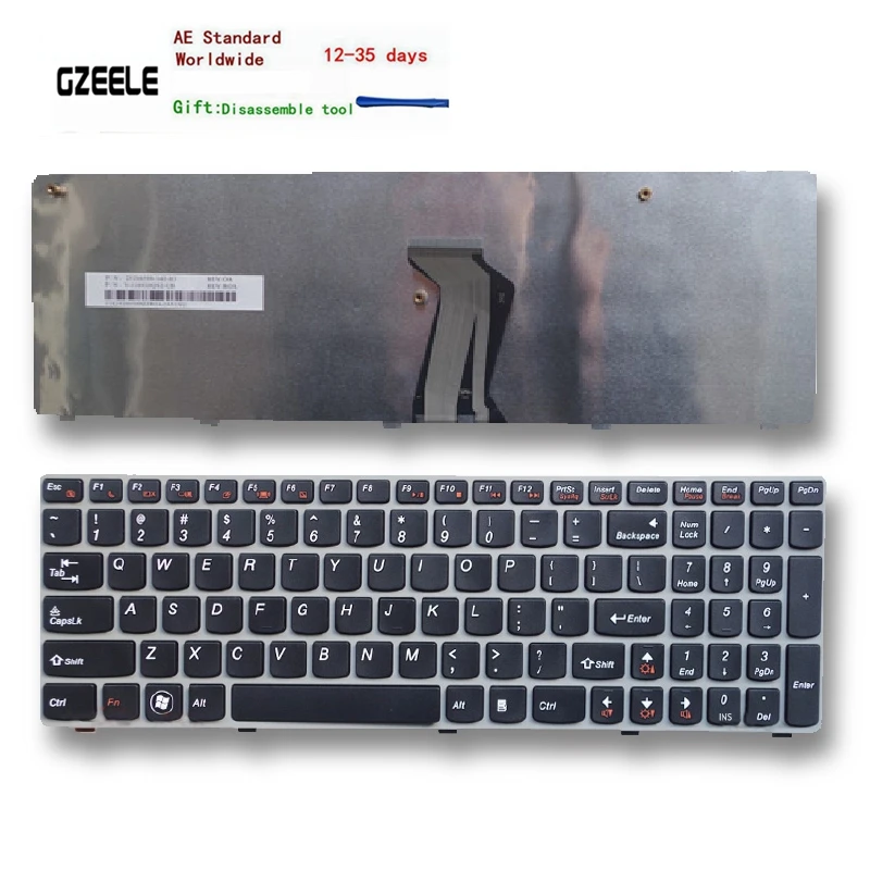 NEW Laptop keyboard FOR Lenovo G570 Z560 Z560A Z560G Z565 G575 G770 G575GX G560 G560A G565 G560L US Replace Keyboard grey