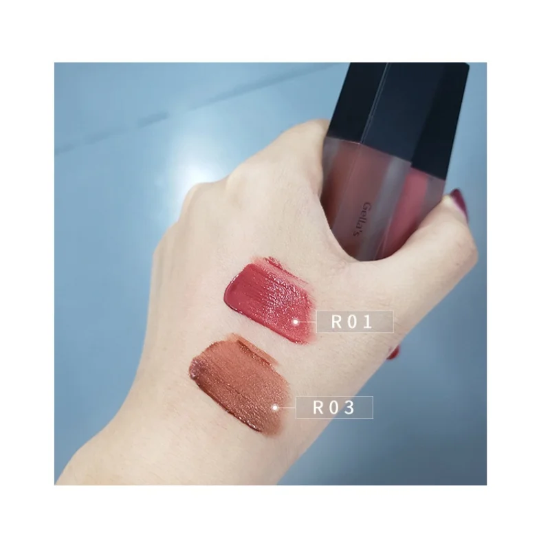 1PC Natural Matte Lip Gloss Hydrating Non-Stick Cup Waterproof Easy To Color Liquid Lipstick Cosmetic