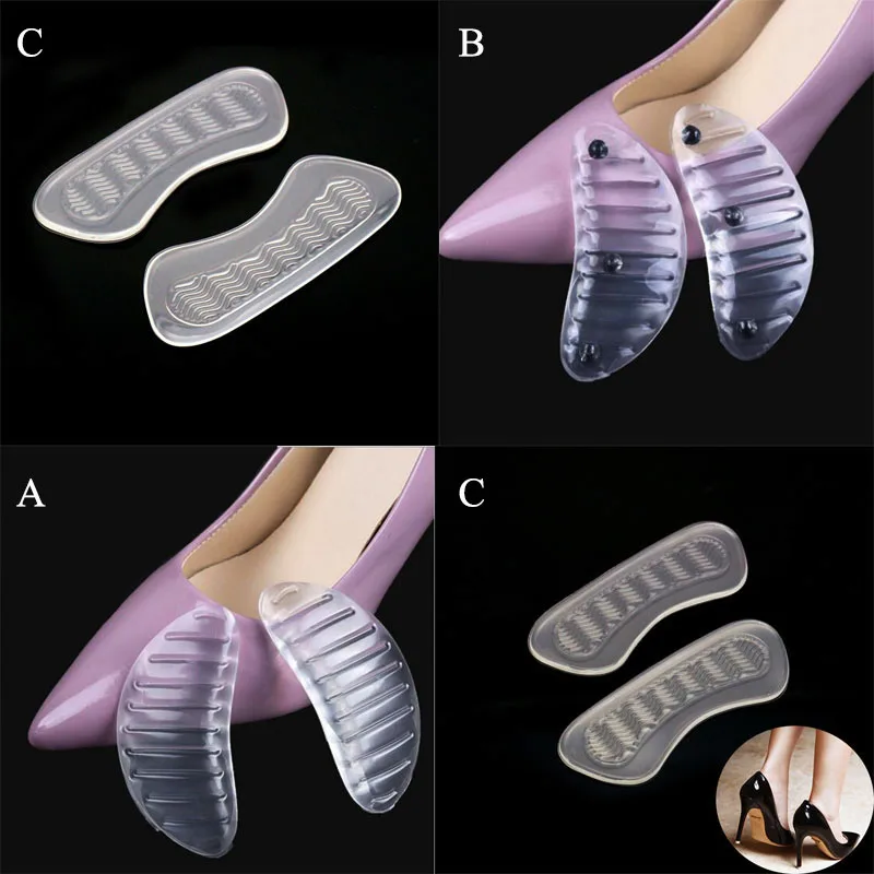 

1 Pair Hot Sale Pro Anti-slip Gel High Heel Cushion Insoles Stripe Shoe Support Insert Pad Shoes Foot Care Free Shipping