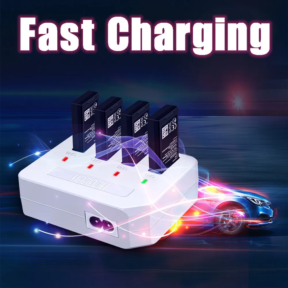 

Professional Multi Drone Battery Charger 4 in 1 Intelligent Battery Fast Charging for DJI Tello 20A Drop Shipping