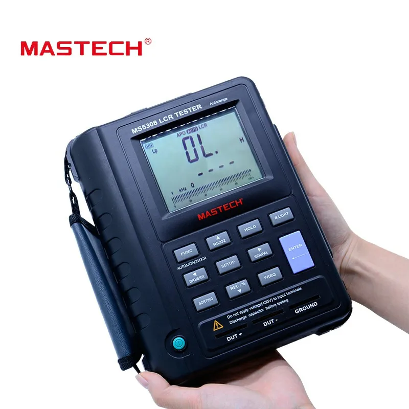 LCR Цифровой мостовой измеритель Mastech MS5308 ручной тестер сопротивления с
