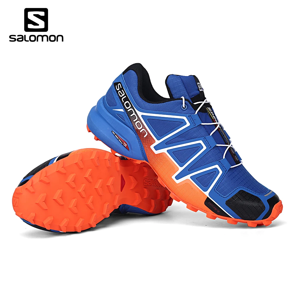 

Hot Salomon Speed Cross 4 CS cross red color Sneakers Male Athletic Sport Shoes men running shoes Brand SPEEDCROS Fencing Shoes