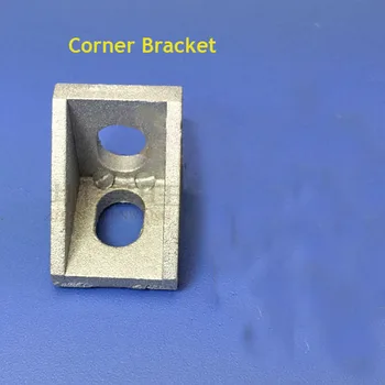 

30pcs 2020 Bracket Corner Fittings angle aluminum 17*20*20mm corner bracket fastener for EU standard 2020 aluminum profile