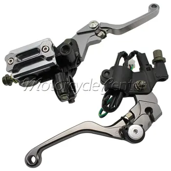 

7/8" 22mm Motorcycle Brake Hydraulic Master Cylinder Set Kit Reservoir Levers For KTM 65 85 SX XC 400 XC-W 125 300 EXC SIX DAYS