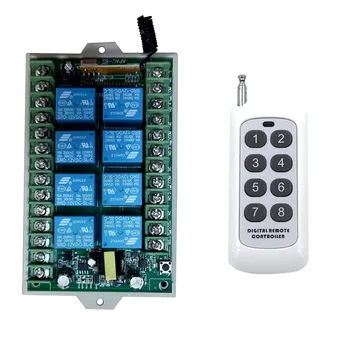 

AC 220V 8CH 8 CH Wireless Remote Control Switch System Remote Control Light Switch Remote Relay Receiver Transmitter