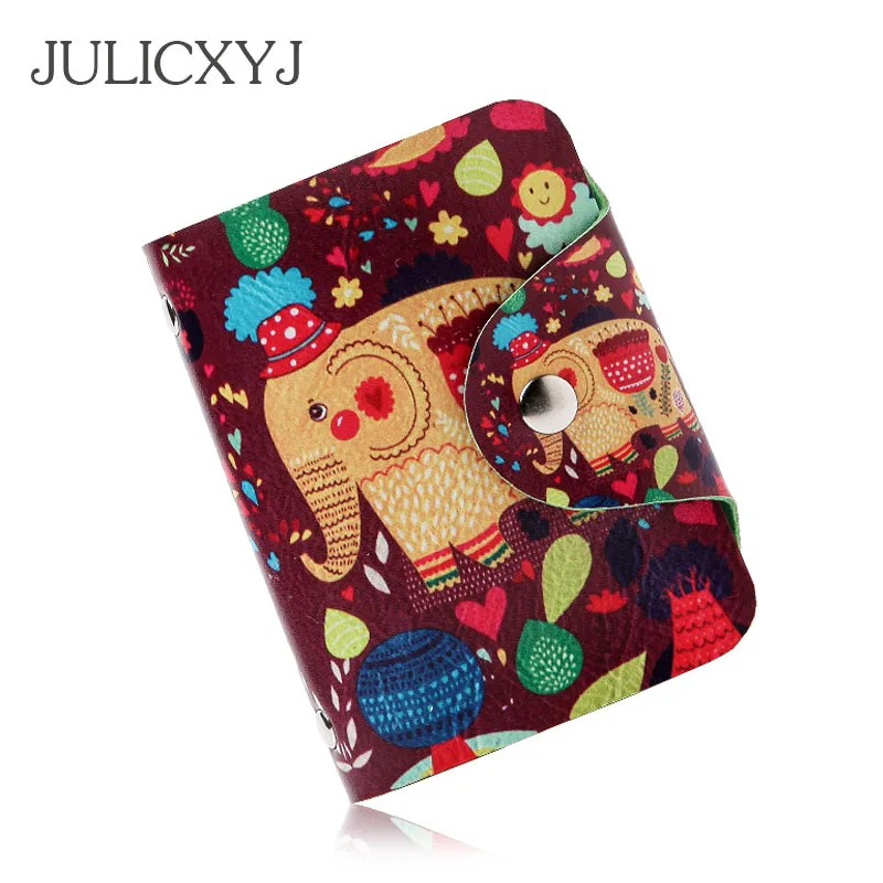 Women Men Cartoon Lucky Elephant Card Bags Cover On The Passport Visiting CardsID Credit Holder Organizer Case Box Pocket | Багаж и сумки