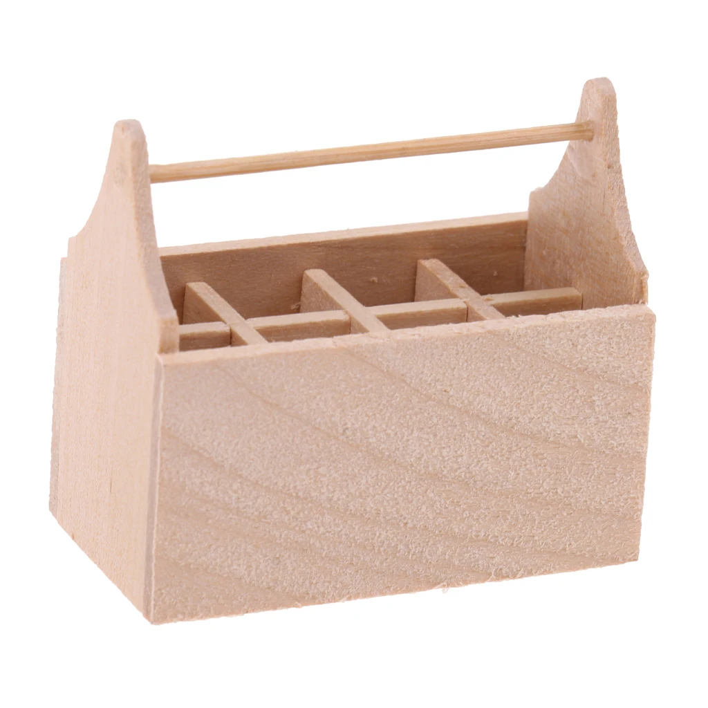 1/12 Miniature Dollhouse Wooden Toolkit Toolbox Furniture Set  Decor Model Toys kids Doll House Accessories For Children