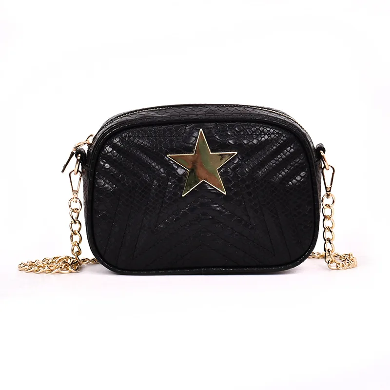 

2018 new oblique satchel bag female tide Korean version 100 lap single shoulder bag pentagram star Xiao Fang bag fashion chain