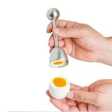 Coupe-œufs en acier inoxydable, coquille à œufs bouillis, outil de cuisine, coupe-œufs, accessoires à œufs, Gadget de cuisine