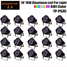 Китайский свет для сцены 20 XLOT 18x18 Вт Rgbwau 6в1 светодиодный PAR свет Tyanshine светодиодный корпус из алюминиевого сплава большой теплоотвод тихий вентилятор