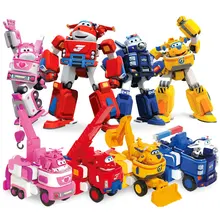 17cm ABS Super Wings Deformation Airplane Robot Action Figures Super Wing Big !