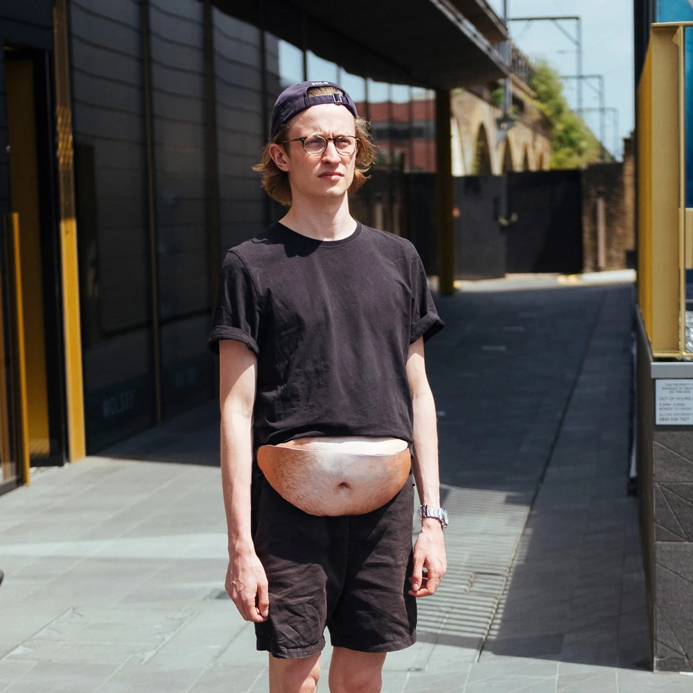 [STOCK] 2018 Dad Bag Dad bod Waist Bags Universal Flesh Beer Fat Belly