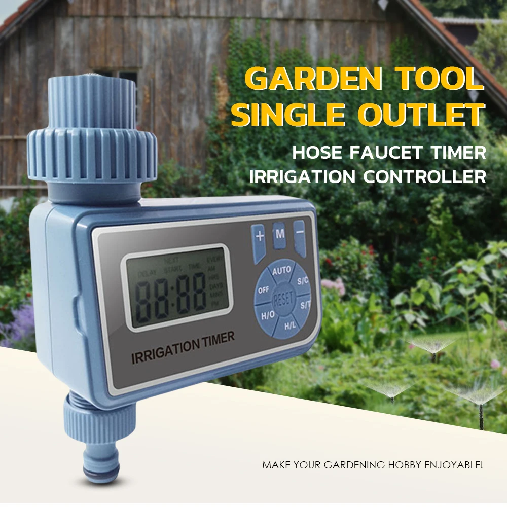 Garden Tool Single Outlet Hose Faucet Water Timer Irrigation Controller