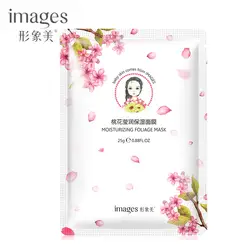 Peach blossom увлажняет Тканевая маска для лица для отбеливания веснушек тушь для ресниц для лица увлажняющая уход за кожей корейский женский maske