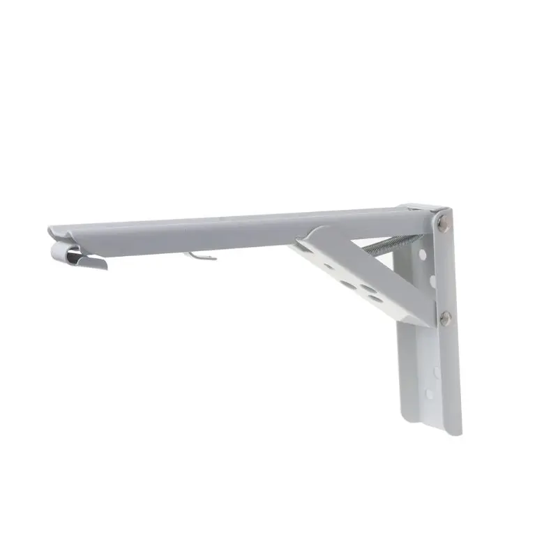 2Pcs Triangle Folding Bracket Adjustable Wall Mounted Table Shelf Heavy Duty Bench Support Furniture Hardware Accessory