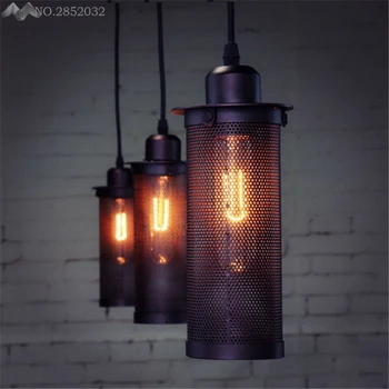 

Vintage Industrial Cage Pendant Light Loft Vintage Net Cage Pendant Lights Lamp Metal Glass Hanging Lamps For Coffee Shop Bar