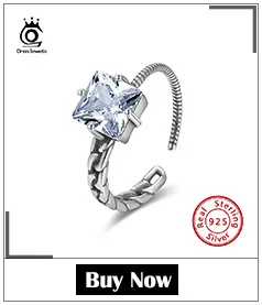 ORSA JEWELS Настоящее 925 Серебряное кольцо классический стиль кольца вечности для помолвки и свадебной вечеринки Трендовое ювелирное изделие ASR71