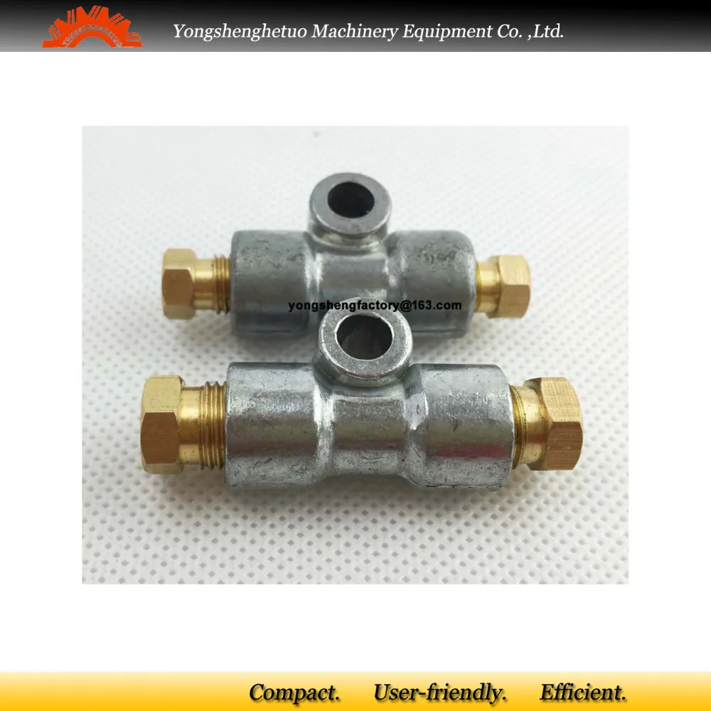 Resistance oil distributor lubricant separator valve divider 2 way