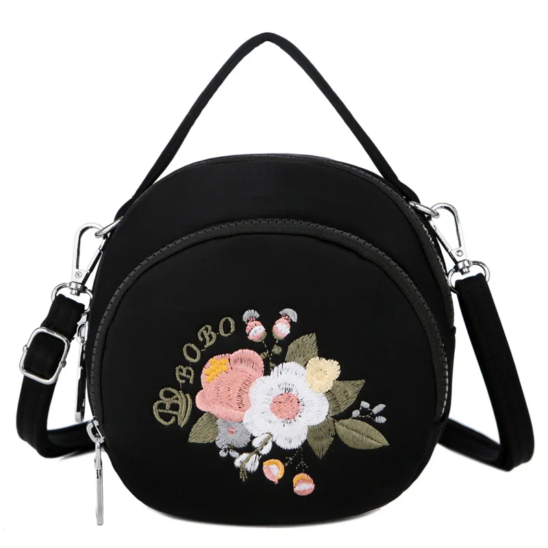 

Small Women Shoulder Bag Solid Waterproof Embroidery Female Handags Ladies Messenger Bags For Grils Crossbody Bag Bolsa Feminina