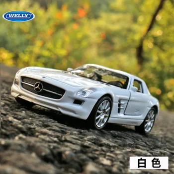

Free shipping 1:36 For Benz SLS Alloy Car Toy Model with Pull back function original box Simulation Model Car Toy For kid gift