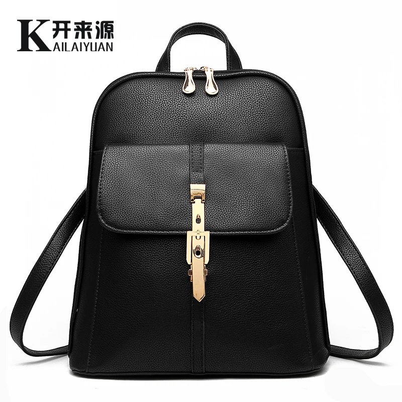 KLY 100% Genuine leather Women backpack 2018 New wave of female students backpack spring and summer fashion casual Korean bag KLY 100% Genuine leather Women backpack 2018 New wave of female students backpack spring and summer fashion casual Korean bag