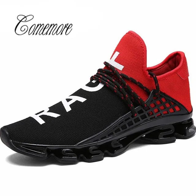 Comemore  Outdoor Woman Sport Sneakers Men Running Shoes For Women Tennis Shoe Sports Summer Scarpe Donna Black Footwear