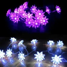 Светодиод аккумуляторной батареи освещение строка Водонепроницаемый дома diy украшения освещение строка мигалкой 2 м подсолнечника