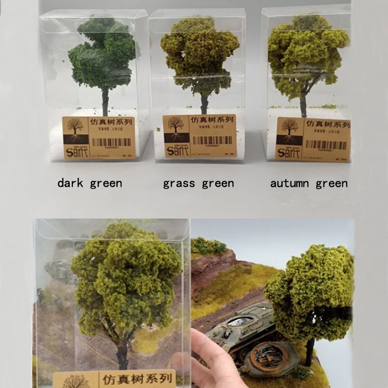 

DIY Micro Model Tree Building Simulation Vegetation Train Railway Military Scene Sand Table landscape decoration Material