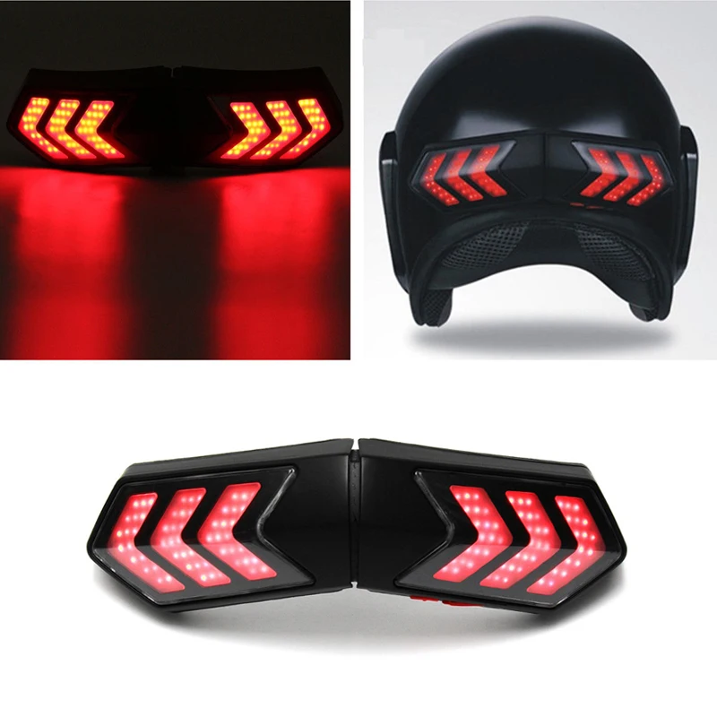 Wireless Motorcycle Smart helmet light LED Lights Safety With Running