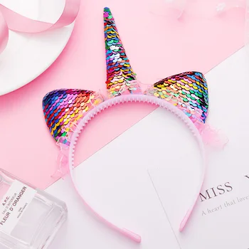 New Fashion Cute Unicorn Cat Ears Lace Headband