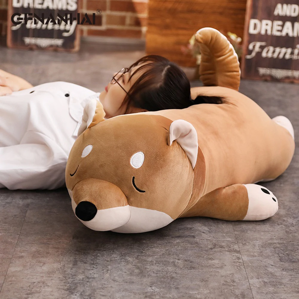 Плюшевые игрушки для собак Shiba Inu плюшевые подушки 40/60/80 см детей|Мягкие животные| |