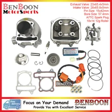 GY6 150cc 57.4mm Cylinder & Head Set with Accessories CDI Camshaft Holder 157QMJ Chinese Scooter & ATV Parts Free Shipping