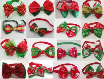 

200PCS UPS Free shipping Christmas Dog Bow Tie Dogs Festival Tie Pet Accessories Wholesale F01 by UPS fast shipping