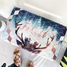 Закрытый Открытый скребок для обуви Вход Пол коврик ПВХ Шелковый петля пыленепроницаемый нескользящий, дверной коврик для передней двери с принтом лося