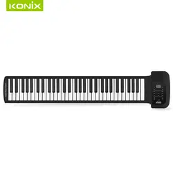 61 Ключи 128 синтезированных тонов 100 предустановленных ритмов превосходное Roll Up электрическое пианино с мягкими ключами для детей