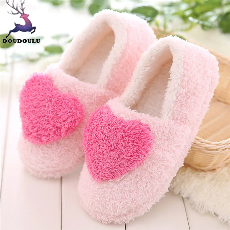 

Lovely Ladies Home Floor Soft Women Indoor Slippers Outsole Cotton-Padded Shoes Woman Winter Women Slippers zapatos mujer
