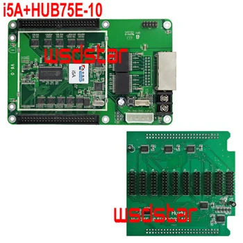 

i5A+HUB75E-10 1/32 Scan LED receiving card LED video display synchronous full color screen controller Work with S2 3pcs/lot