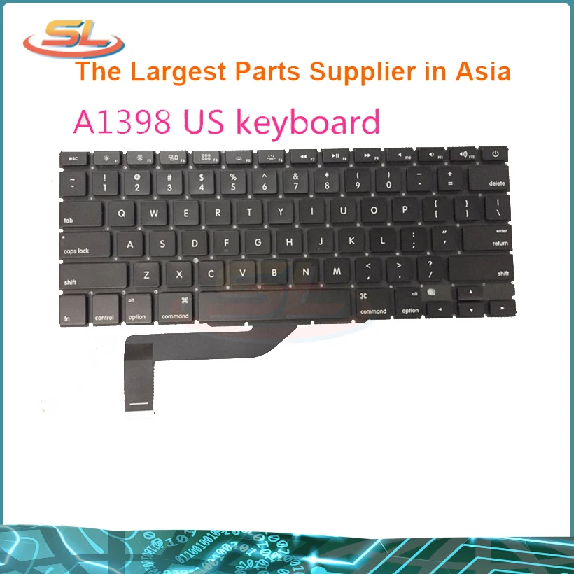 Original New Replacement A1398 US Keyboard for font b Macbook b font Pro Retina 15 2013