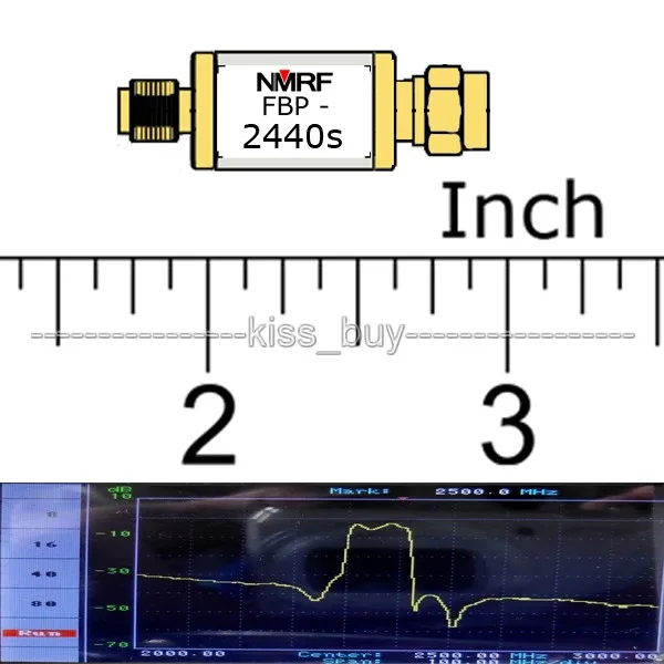 2 4 GHz 2440MHz приемник радиочастотный коаксиальный ленточный фильтр/SMA для WiFi Bluetooth