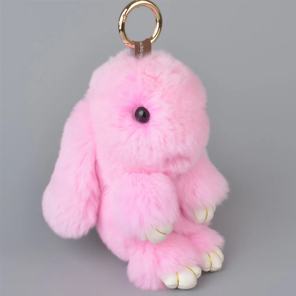 Goede 25 cm Roze kleur Konijn Mode Rugzak Hanger, automobiel Sleutelhanger, Verjaardagscadeau, activiteit Gift Gratis Verzending