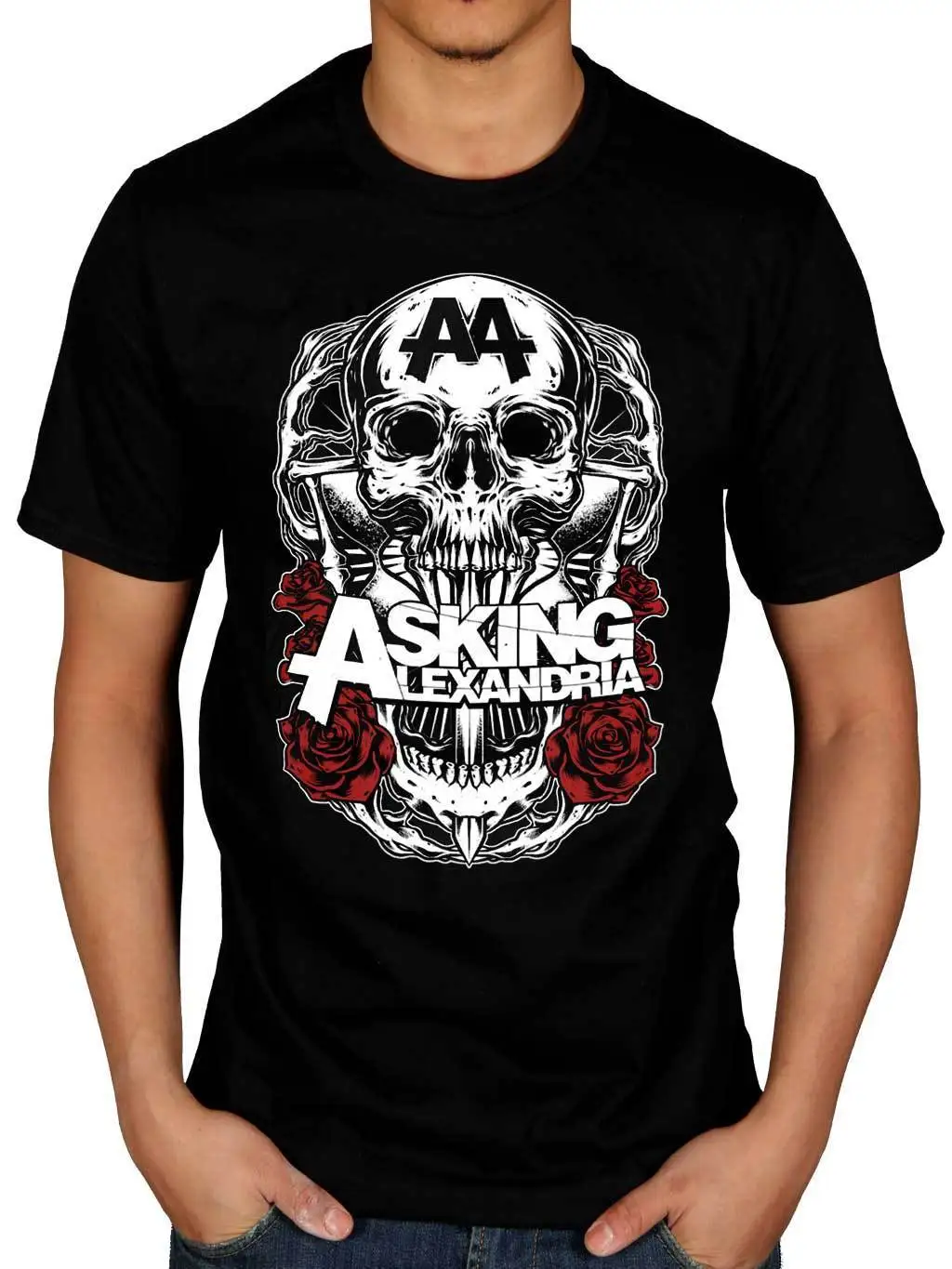 Официальный ask Александрия черная футболка с тенями Afterlife Беззаботная
